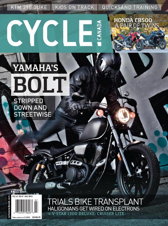 Cycle Canada magazine cover - July 2013 issue design by Filip Jansky