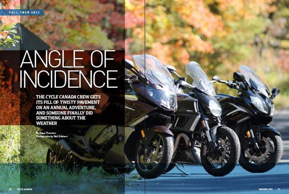 Cycle Canada magazine editorial - Nov-Dec 2013 issue design by Filip Jansky