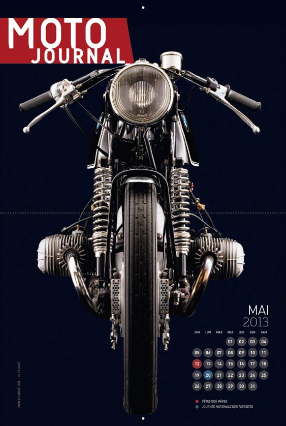 Moto Journal Magazine calendar January 2013  design by Filip Jansky