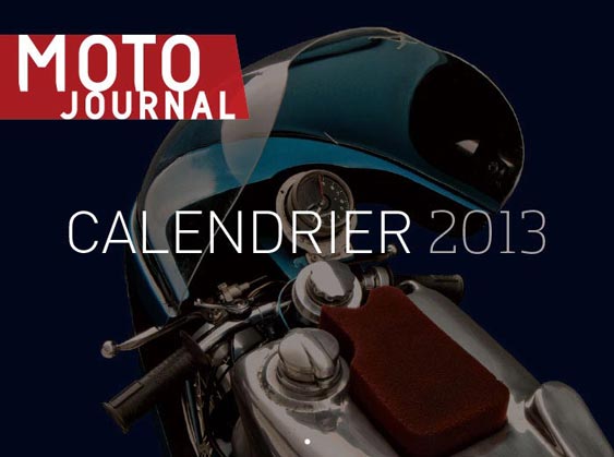 Moto Journal Magazine calendar cover design by Filip Jansky