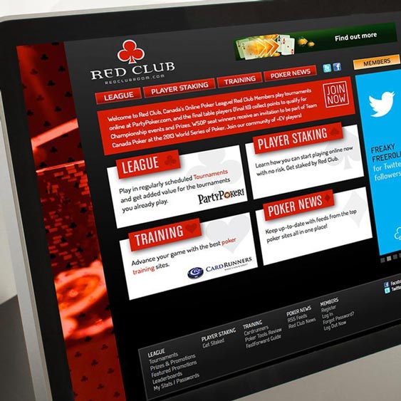 Red Club Room - Brand Logo and Website designed by Filip Jansky