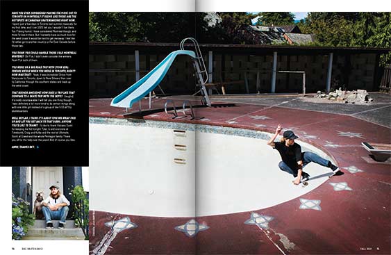 SBC Skateboard 18.2 magazine editorial design by Filip Jansky