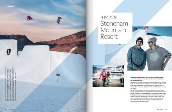 SBC Skier 15.1 magazine editorial design by Filip Jansky