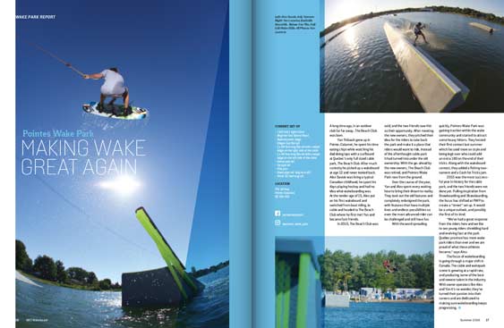 SBC Wakeboard 18 magazine editorial design by Filip Jansky