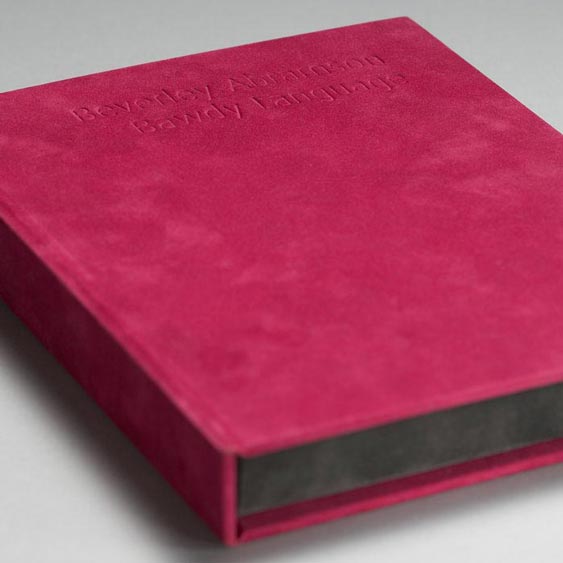 Beverley Abramson Bawdy Language - Photographer's Limited Edition Monograph/Book design by Filip Jansky