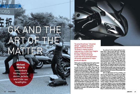 Cycle Canada magazine editorial - June 2012 issue design by Filip Jansky