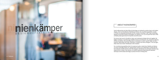 Nienkämper corporate brochure design by Filip Jansky