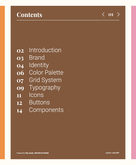 Recipeland - UI styleguide designed by Filip Jansky