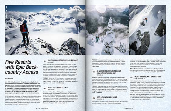 SBC Resort Guide 2018 magazine editorial design by Filip Jansky