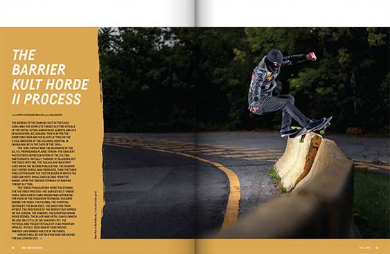 SBC Skateboard 18.2 magazine editorial design by Filip Jansky