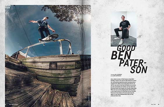 SBC Skateboard 18.2 magazine editorial design by Filip Jansky