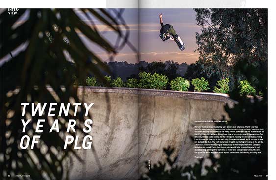 SBC Skateboard 18.2 magazine editorial design by Filip Jansky