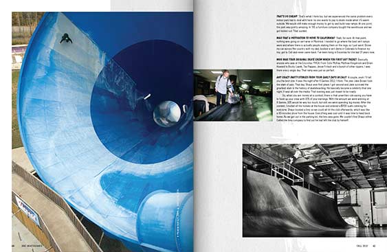 SBC Skateboard 18.2 magazine editorial design by Filip Jansky