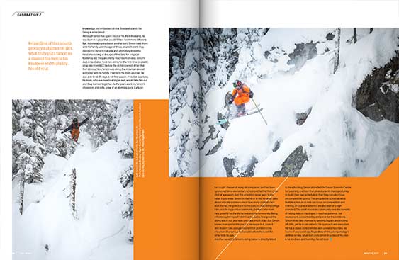 SBC Skier 16.1 magazine editorial design by Filip Jansky