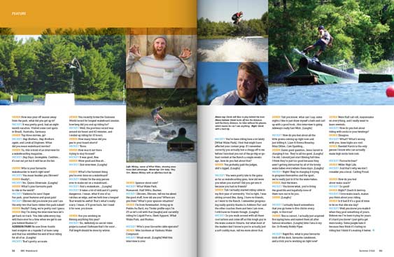 SBC Wakeboard 18 magazine editorial design by Filip Jansky